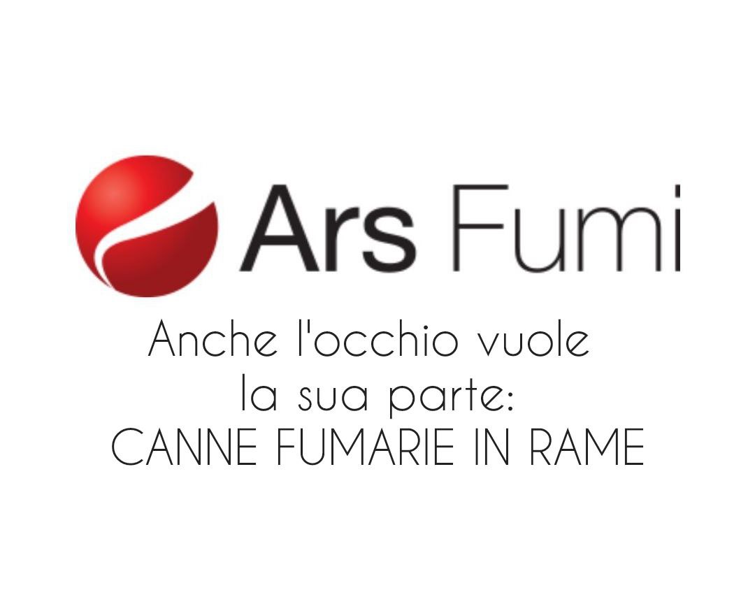 canne fumarie in acciaio e rame