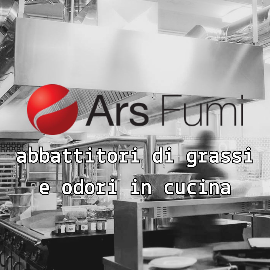 abbattitori di grassi e odori in cucina del ristorante